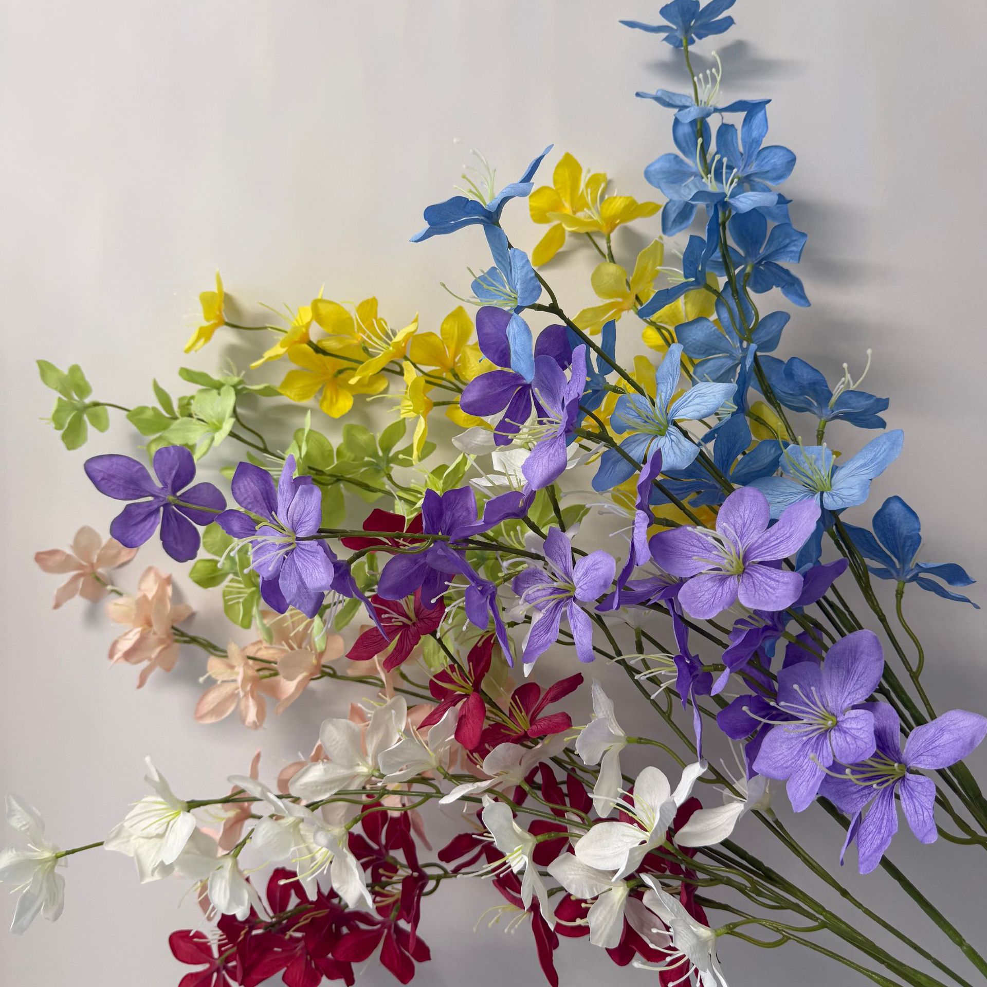 仿真花长枝垂丝茉莉婚庆婚礼堂吊顶挑高路引插花装饰花酒店假花详情4