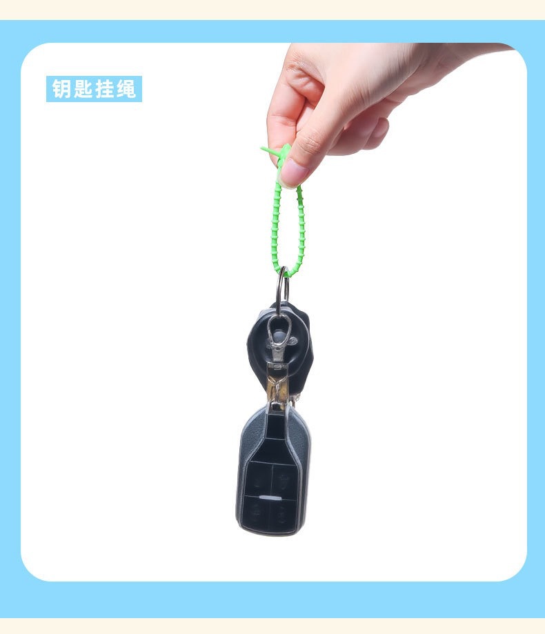 彩色硅胶绳扎带多功能彩色硅胶绳扎带详情9