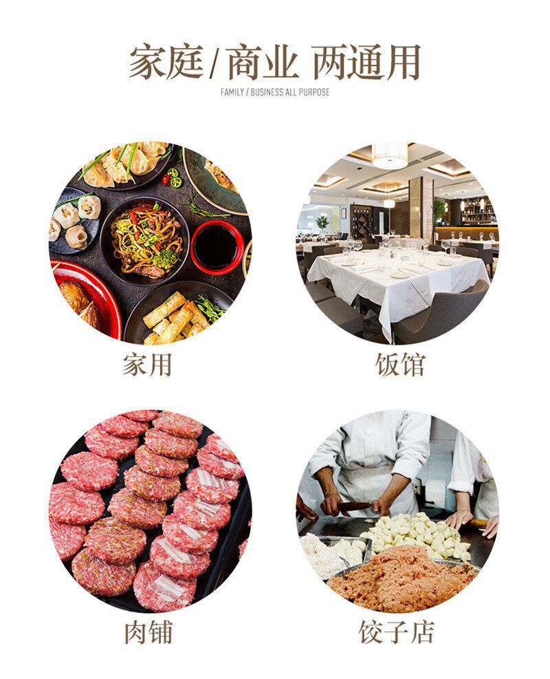 6L stainless steel electric meat grinder, 2L110V English meat grinder, 3L dual-speed, 8L large-capacity foreign trade meat mixer pic 31