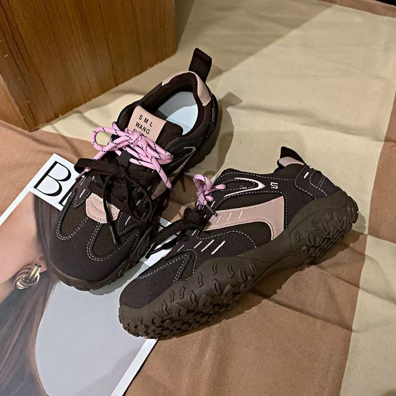 厚底增高德训鞋女洋气2025年秋季新款复古百搭阿甘鞋运动休闲鞋潮详情10