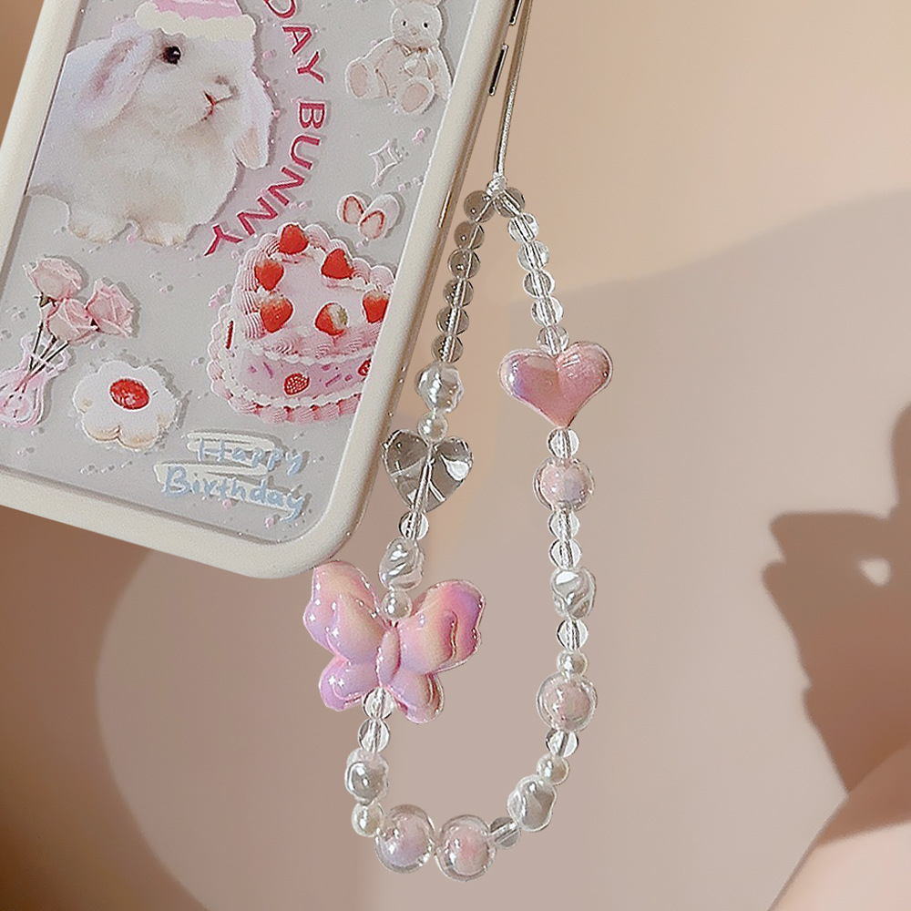 链条手机壳挂绳适用苹果/华为便携手腕带绳个性ins风甜酷挂件详情4