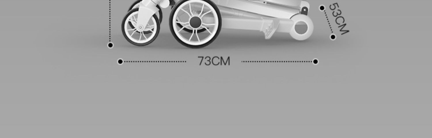 好莱福高景观溜娃神器可坐可躺轻便折叠双向遛娃婴儿手推车儿童详情28