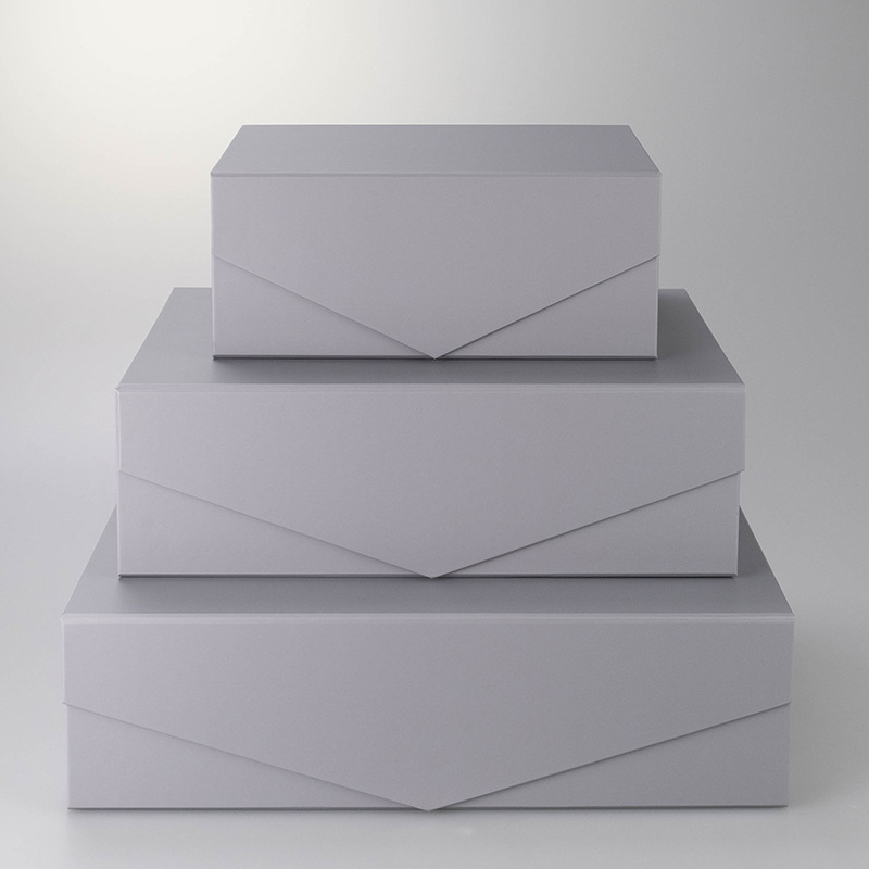 White seven-color folding gift box with printing and transportation space, flip-top gift box, in-stock packaging paper box pic 12