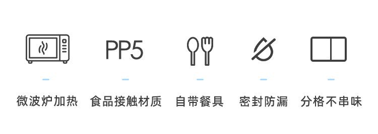 琪加跨境欧洲双层大容量便当盒学生成人上班族分格便携微波炉饭盒详情2