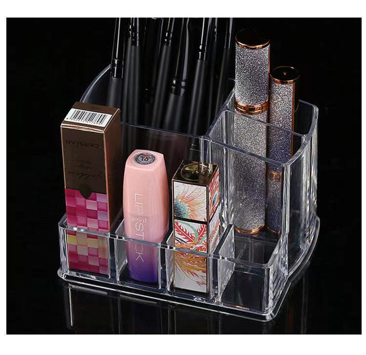 Transparent cosmetics lip gloss holder, makeup eyeliner pen, eyebrow pencil, lipstick holder, dressing table, organizing and storage rack, storage box pic 7