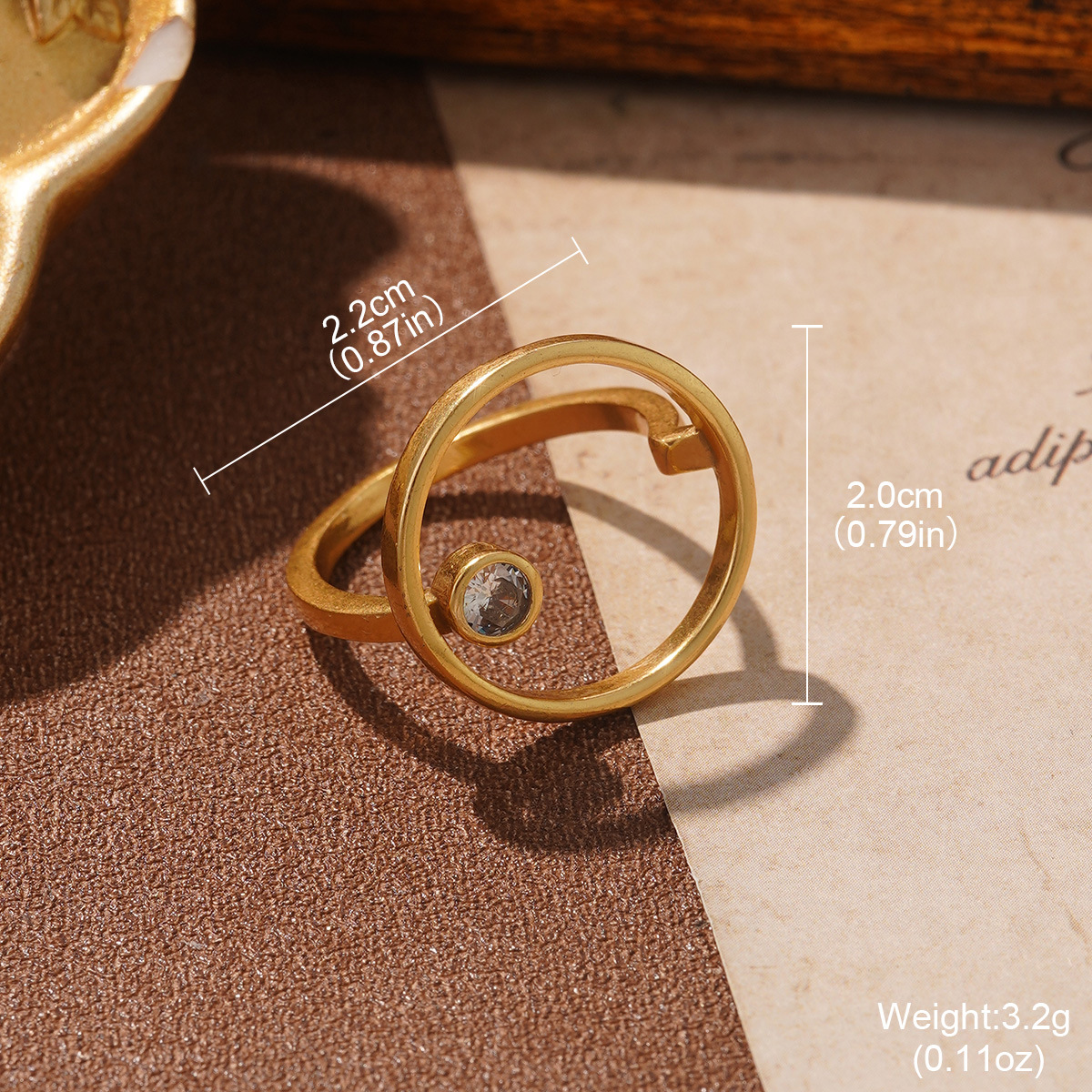 European and American cross-border jewelry design, Russian gold irregular ring, niche court style vintage light luxury ring pic 27