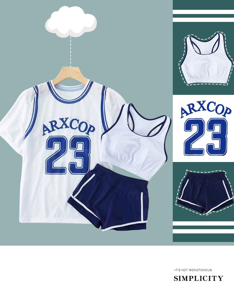 Two-piece swimsuit for women, Korean sporty conservative boxer pants, three-piece swimsuit, slimming and belt-hiding vacation swimsuit -666880 pic 52