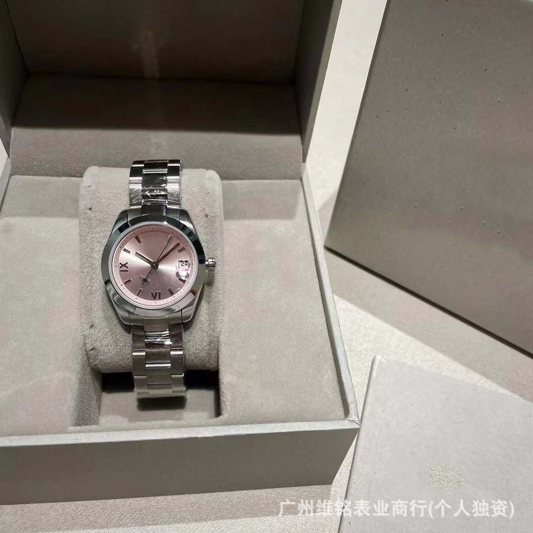 西太后同款小金表碎冰蓝手表火龙果石英表女款钢带丹尼路手表代发详情3