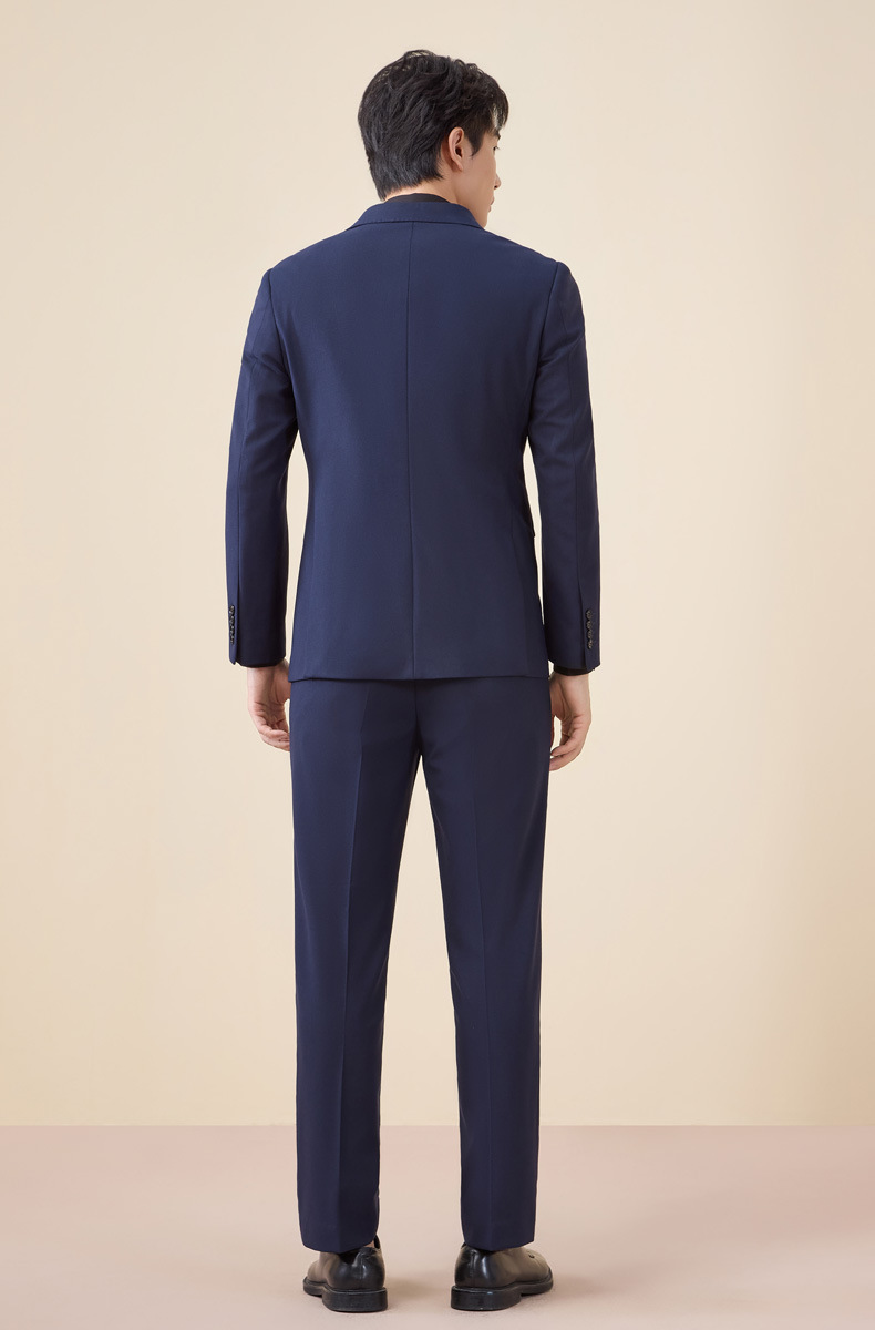 New double-breasted suit set for men autumn and winter pic 14