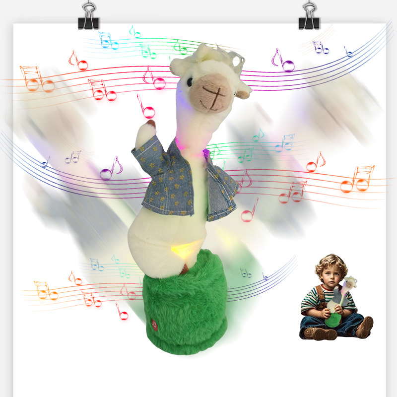 拽拽羊绵绵电动玩偶会唱歌说话跳舞动物公仔玩偶生日礼物工厂批发详情1