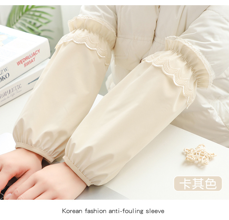 袖套女加长加宽成人套袖羽绒服学生防水防脏护袖秋冬季办公室袖头详情13