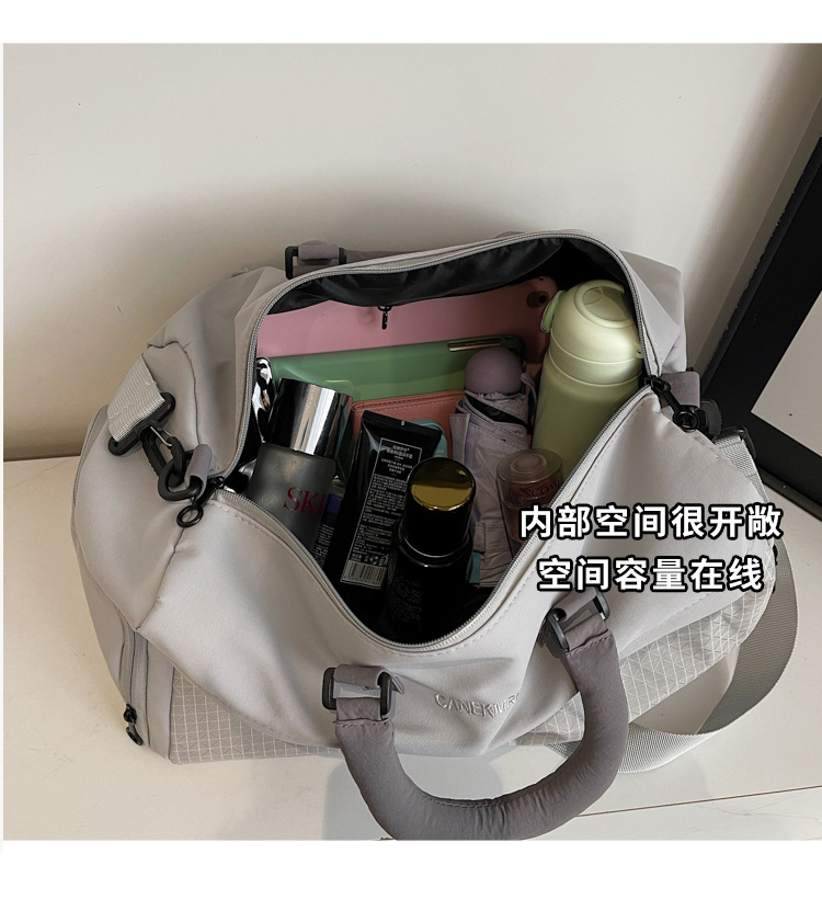 短途旅行包女轻便多功能斜挎运动健身包手提出差大容量收纳行李袋详情16