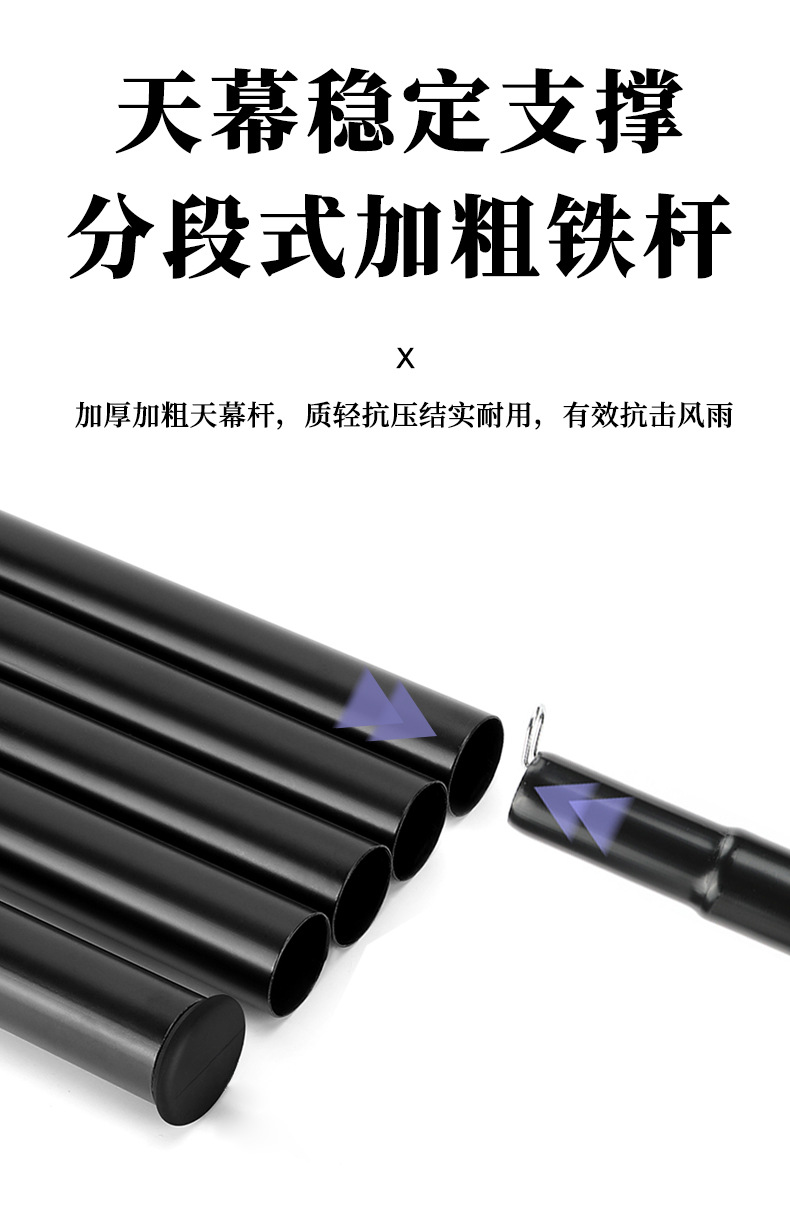 天幕沙滩莱卡帐篷亚马逊跨境爆款防晒防雨遮阳棚户外钓鱼露营帐篷详情12