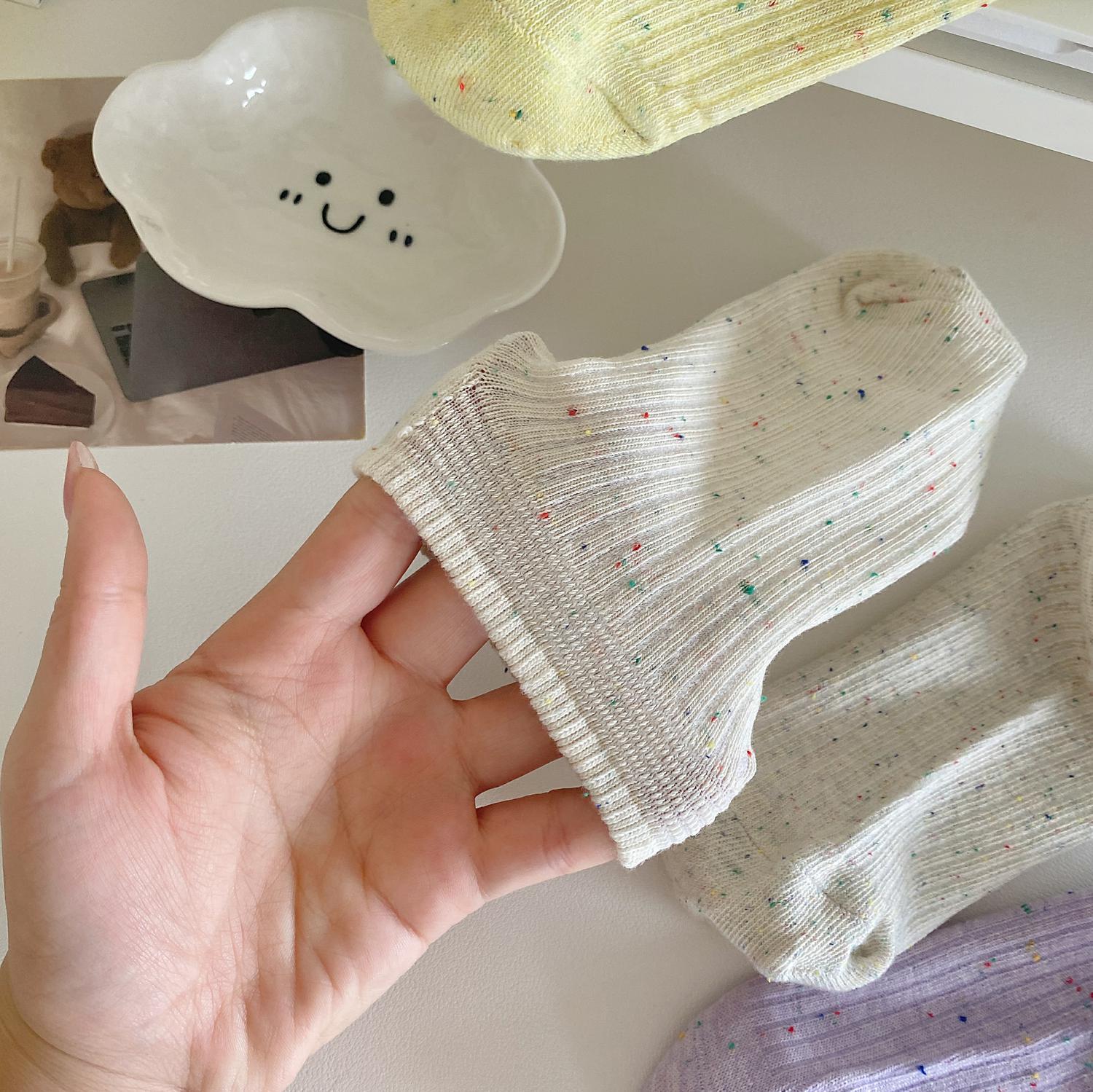 点子纱船袜女纯棉夏季薄款低帮浅口隐形袜硅胶防滑不掉跟女士短袜详情15