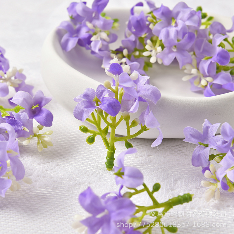 仿真桂花花头 diy十字花假花 簪花头饰材料配件 家居礼盒装饰花艺详情10