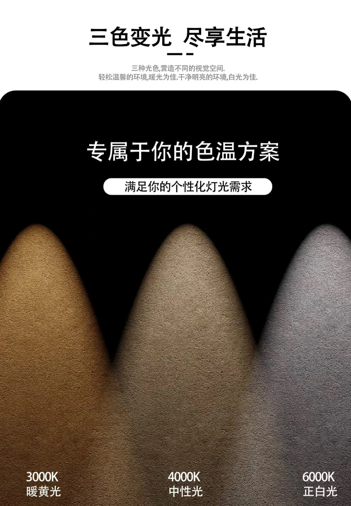 2024新款隐形嵌入式小山丘射灯客厅天花灯深藏防眩筒灯弧面无主灯详情10