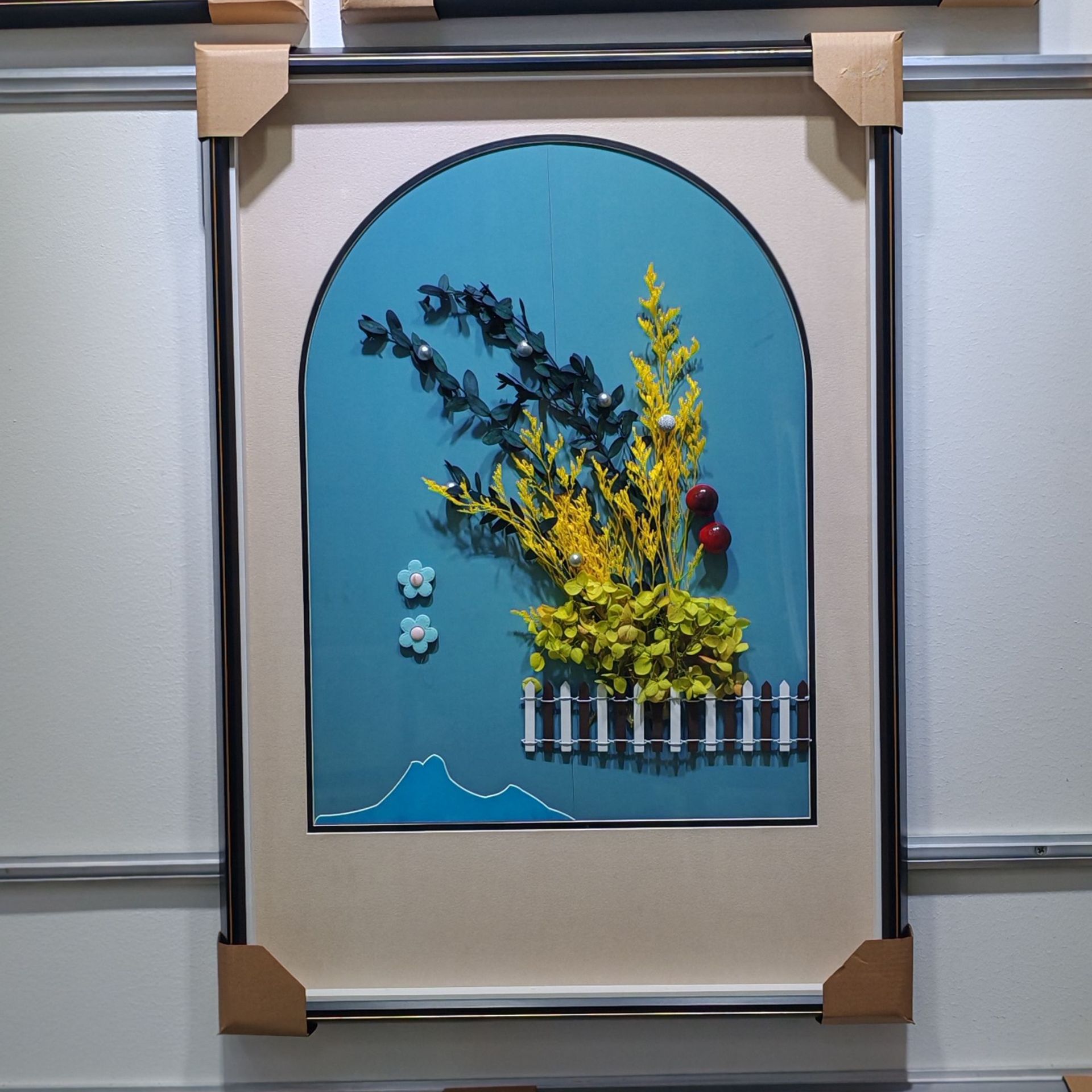 永生干花草新款装现代装饰画客厅餐厅卧室公寓宾馆壁饰 尺寸50*70详情2