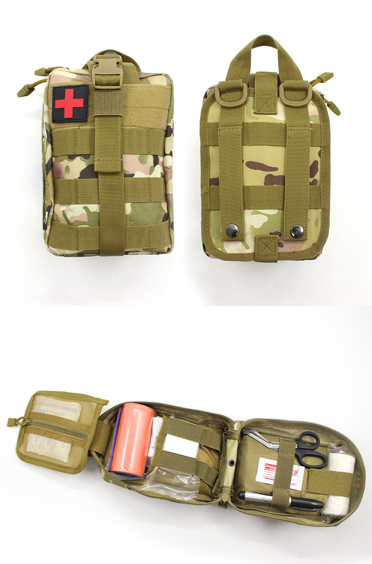 Cross-border export of outdoor tactical medical kits, accessories, waist bags, multi-functional waterproof outdoor mountain climbing rescue bags pic 6
