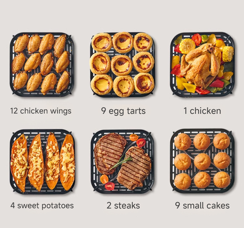 Cross-border 15L touch oven, aluminum-coated non-stick pan, visible electric oven, household and export 110V air fryer pic 14