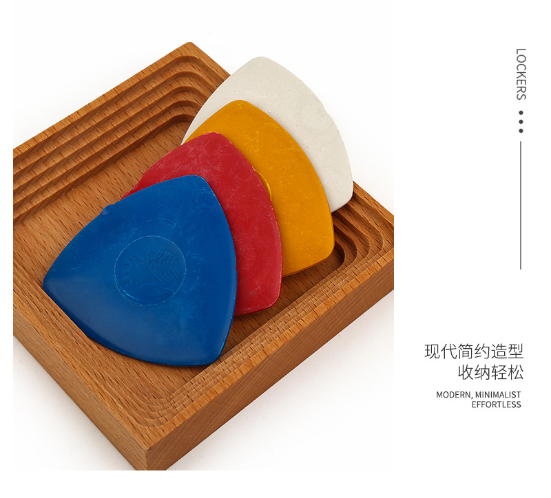 厂家直销画粉服装剪裁隐形划粉彩色三角形硬质画粉制衣画线笔工具详情16