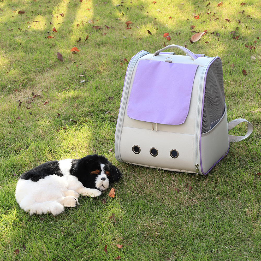 Rongka Pet Cross-border Cat Bag, convenient to carry when going out, double-shoulder family small dog travel cat bag, portable cat bag pic 5