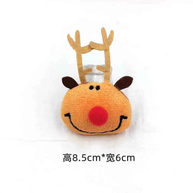 Christmas plush cartoon dolls, Santa Claus, reindeer brooches, socks, bags, accessories and accessories for foreign trade pic 11