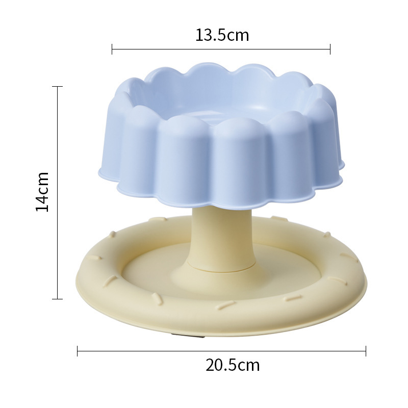 Pet stainless steel anti-knock cat food plate, high rack bowl, pet birthday bowl, dog rice bowl, detachable and easy to clean pic 22