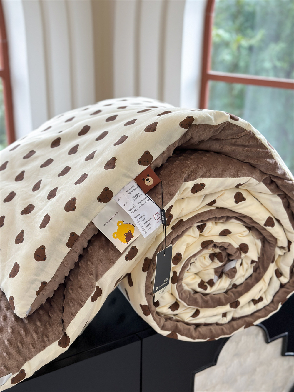 13372 All-cotton cartoon small floral print spring and autumn quilt soothing, bean quilt warm and fleece winter quilt core pic 12