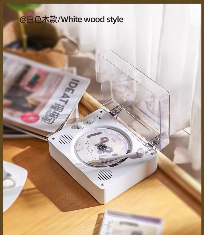 跨境复古CD专辑播放机器蓝牙音响一体音箱碟唱片生日礼物年会礼品详情13