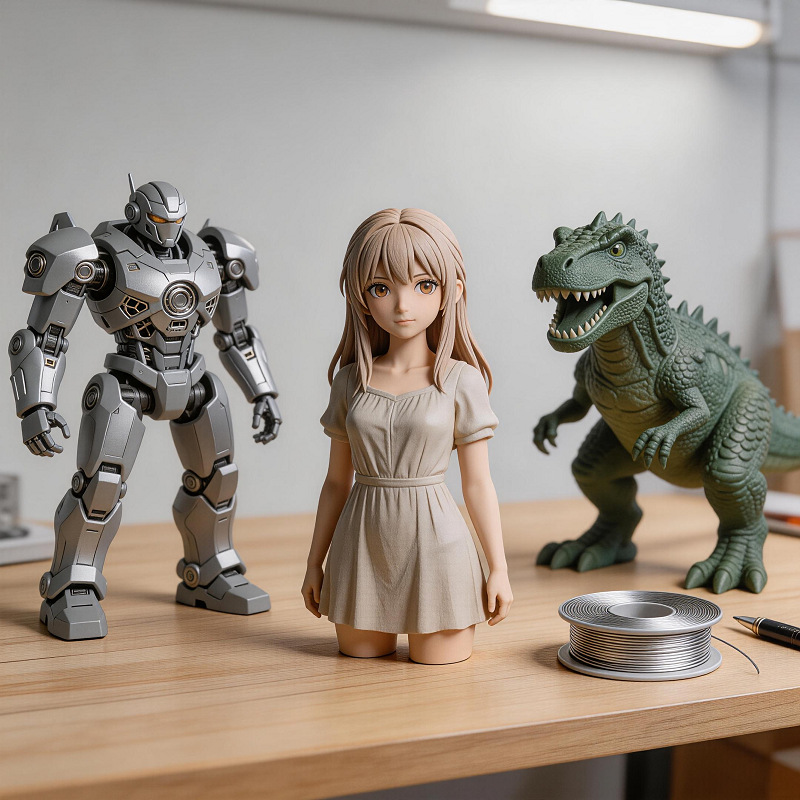3D打印工厂可以打样600台打印机24小时服务手办打印配件打印详情2