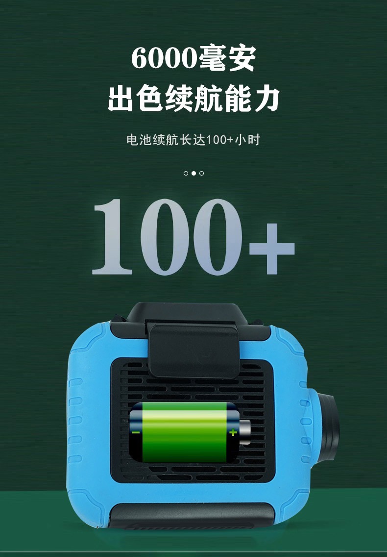 挂腰风扇！充电宝手电筒多功能风扇大风力学生工地夜钓旅行登山详情7