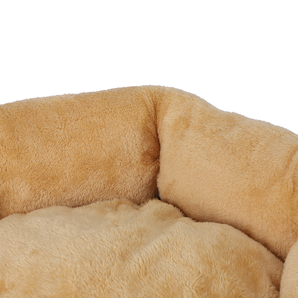 Winter thickened plush pet sleeping beds that can be disassembled and washed, Arctic fleece upturned cat beds, thickened PP cotton dog beds wholesale pic 18