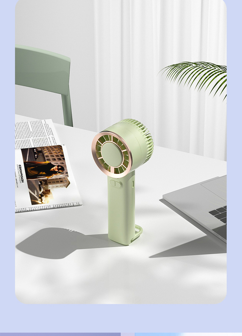 新款usb充电手持风扇迷你学生便携式桌面支架涡轮无叶小风扇静音详情13