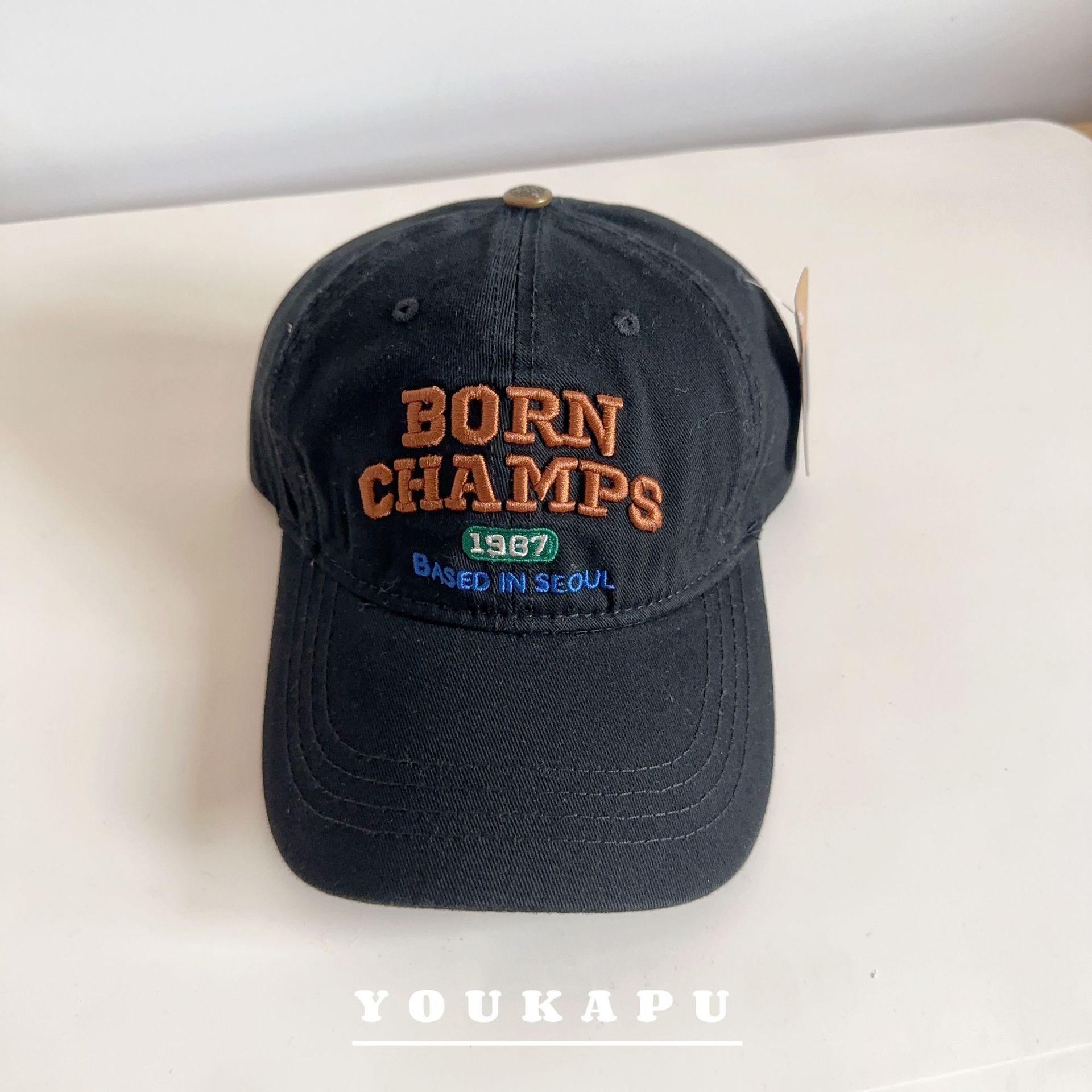 儿童鸭舌帽字母刺绣男童棒球帽时尚百搭春秋户外防晒宝宝遮阳帽潮详情17