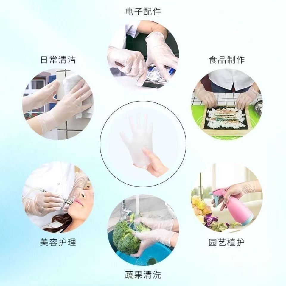 Disposable rubber latex gloves, massage, beauty, dishwashing touch screen, waterproof, durable, thickened food-grade nitrile gloves pic 9