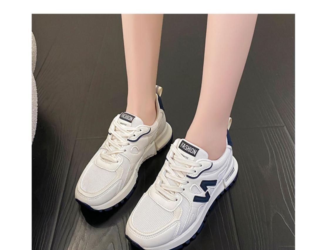 跨境运动鞋女2025春季新款透气休闲厚底老爹鞋时尚网面女式休闲鞋详情18