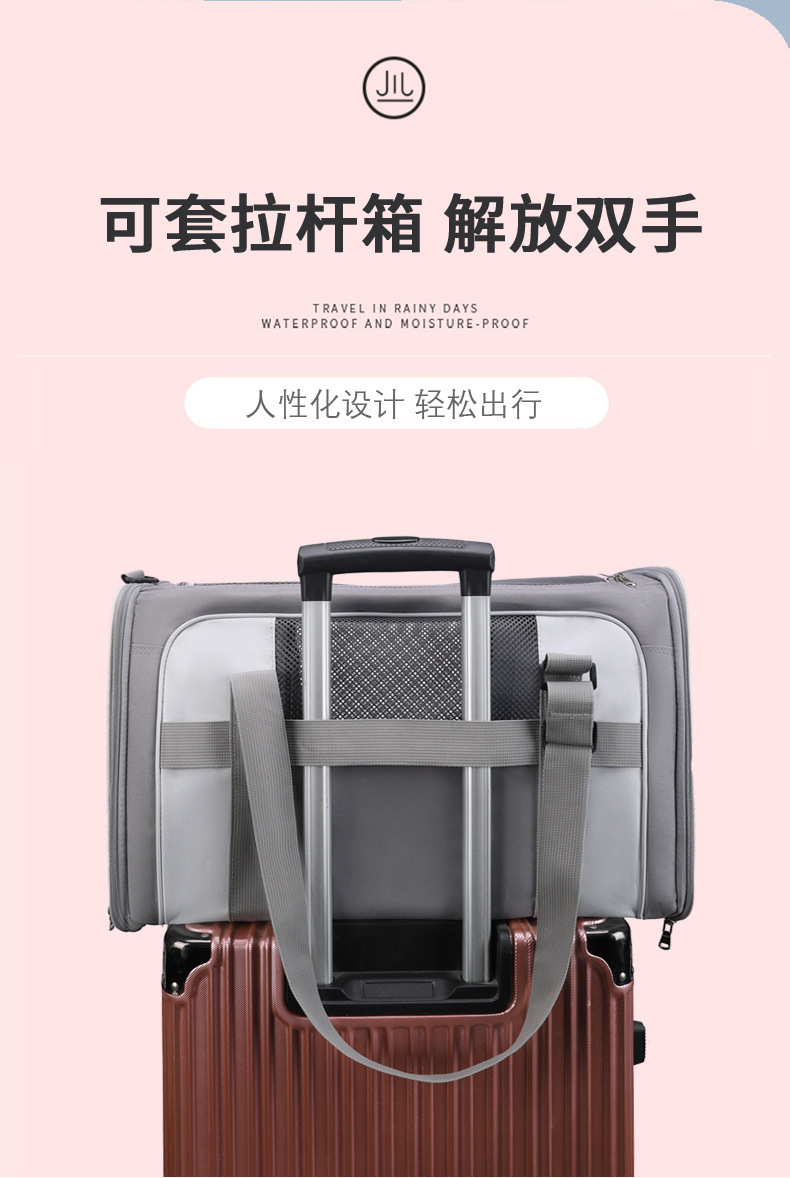 Cross-border portable cat bags, large space breathable space capsule, foldable pet bags for cats, wholesale pet backpacks for going out pic 20