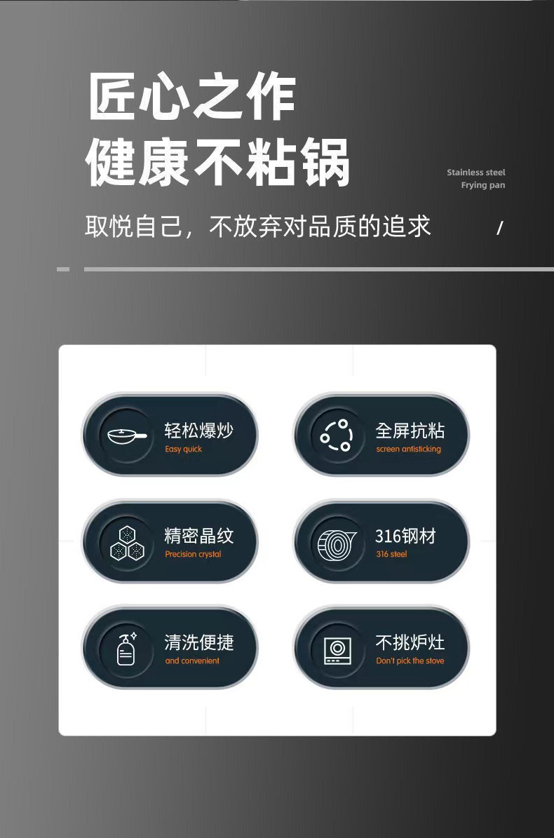 凹面电磁炉专用锅不粘锅不生锈双屏三层钢不锈钢炒锅圆底炒菜家用详情11