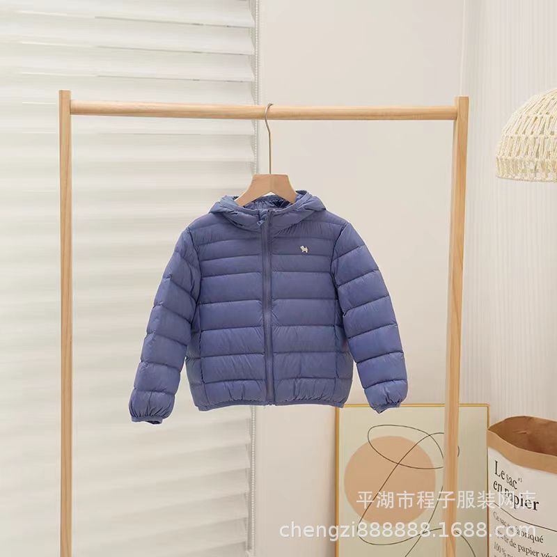 儿童新款超轻羽绒服白鸭绒轻薄连帽外套男童女童中大童春秋短款详情21