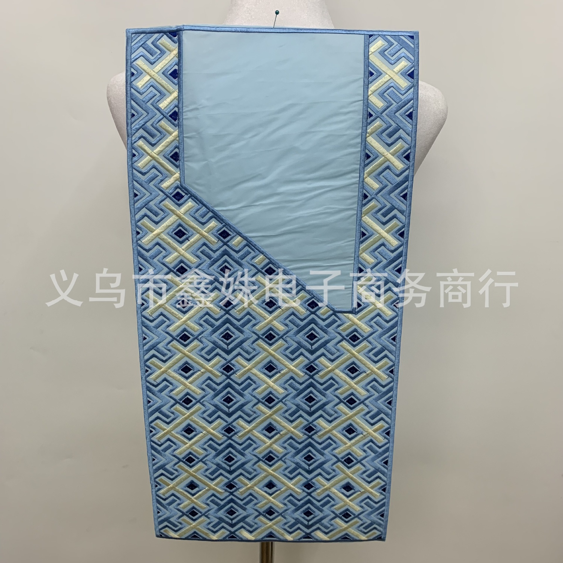 In stock of multi-color rectangular embroidered circular collar stage costume accessories pic 13