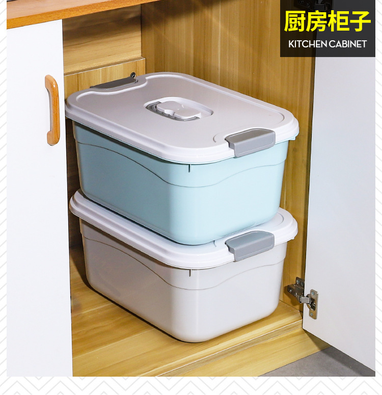 衣柜衣服整理箱有盖杂物塑料手提储物箱特大号家用玩具零食收纳箱详情16