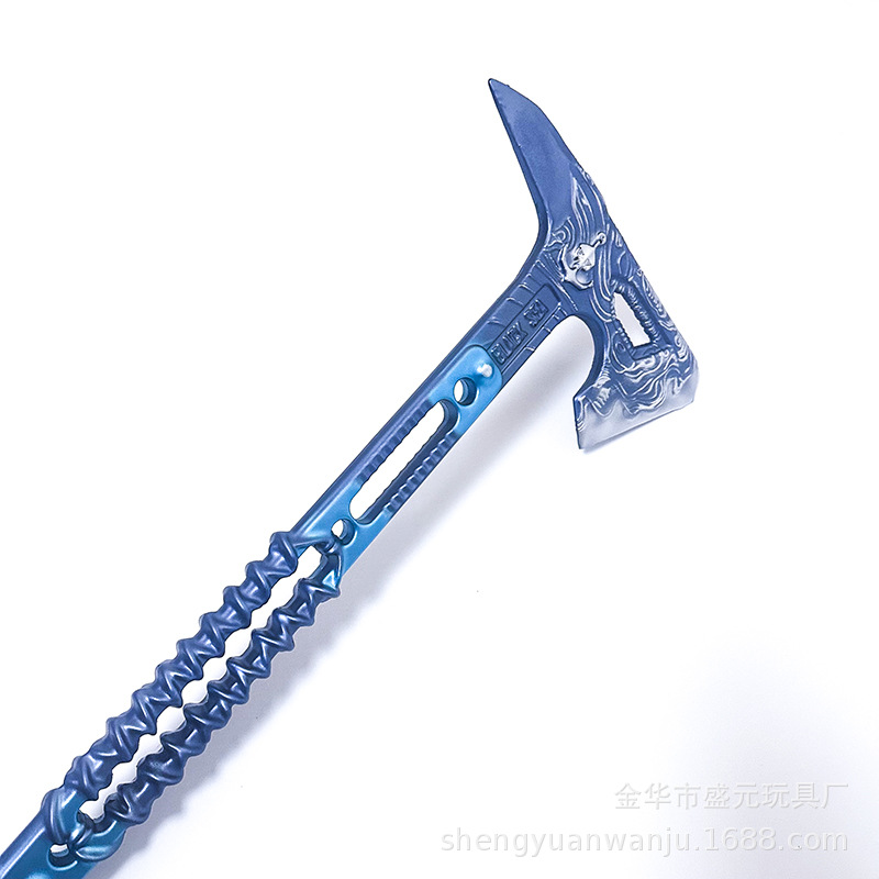 三角洲游戏周边黑神术战斧玩具模型未开刃游戏道具PU 软胶摆件工详情3