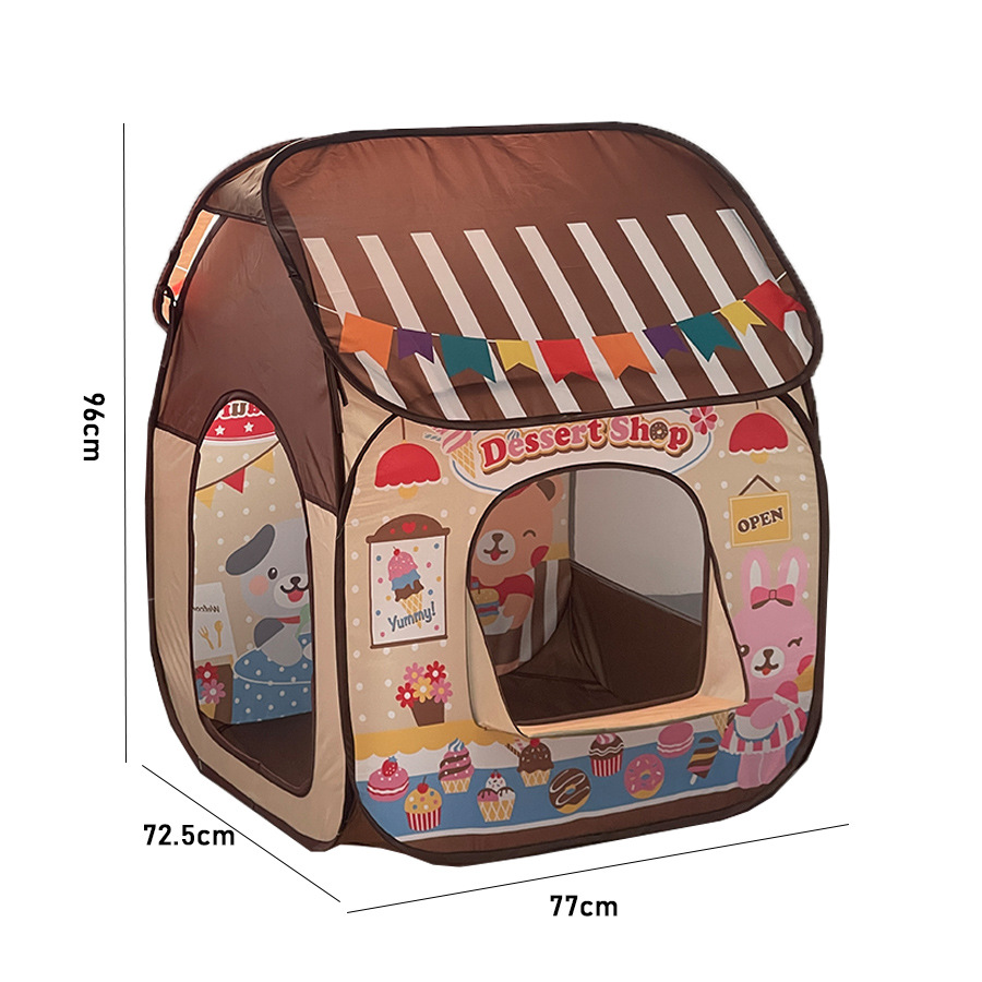 跨境亚马逊儿童帐篷室内游戏屋小房子海洋球池过家家玩具屋批发详情9