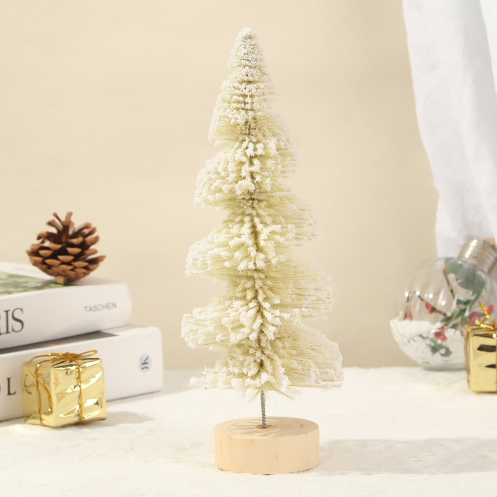 新款螺旋圣诞树迷你圣诞小树桌面摆件橱窗摆台圣诞礼物带灯圣诞树详情7