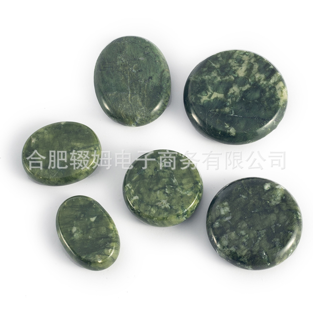 橄榄绿玉恒温加热能量石SPA热石美容院足疗足浴精油推拿按摩石详情19