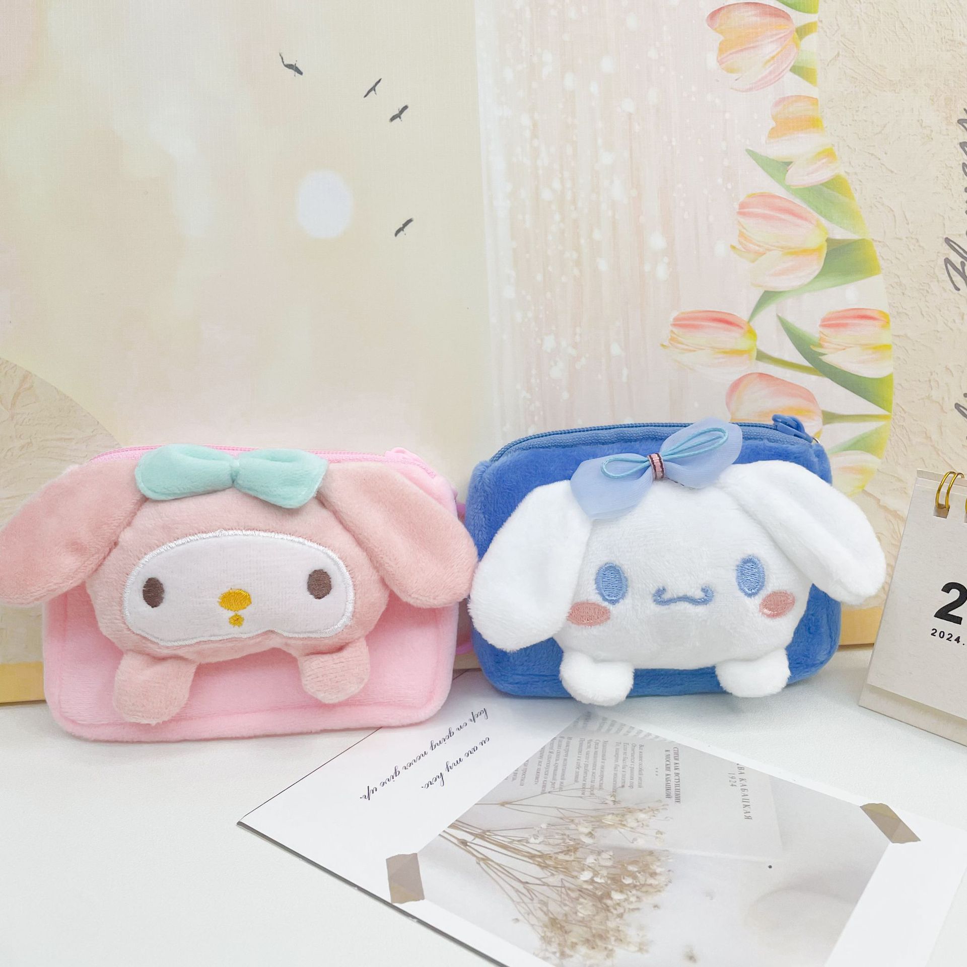 日韩零钱包卡通可爱公仔方形小钱包情侣硬币耳机收纳包小礼品批发详情10