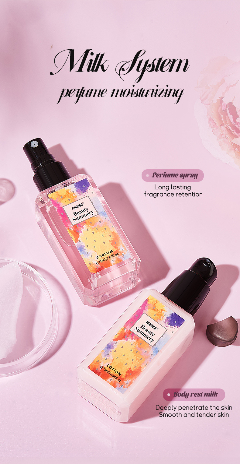 【跨境专供】香水护肤套装持久留香清新淡香香水身体乳液套装批发详情5