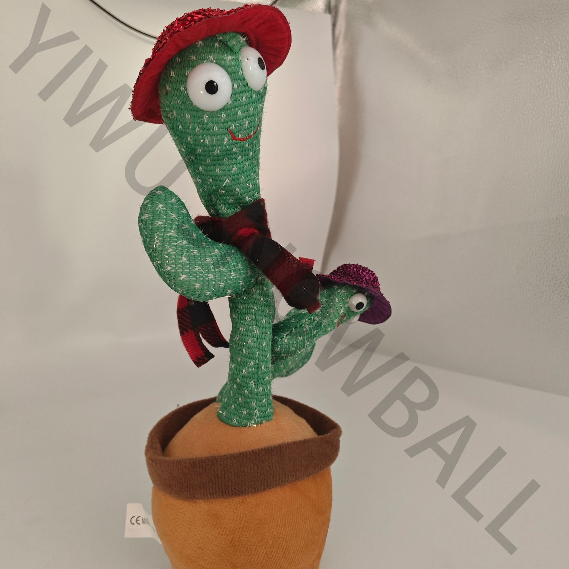 2025创意搞怪电动跳舞母子双头仙人掌抖音同款网红会唱歌的仙人掌详情7