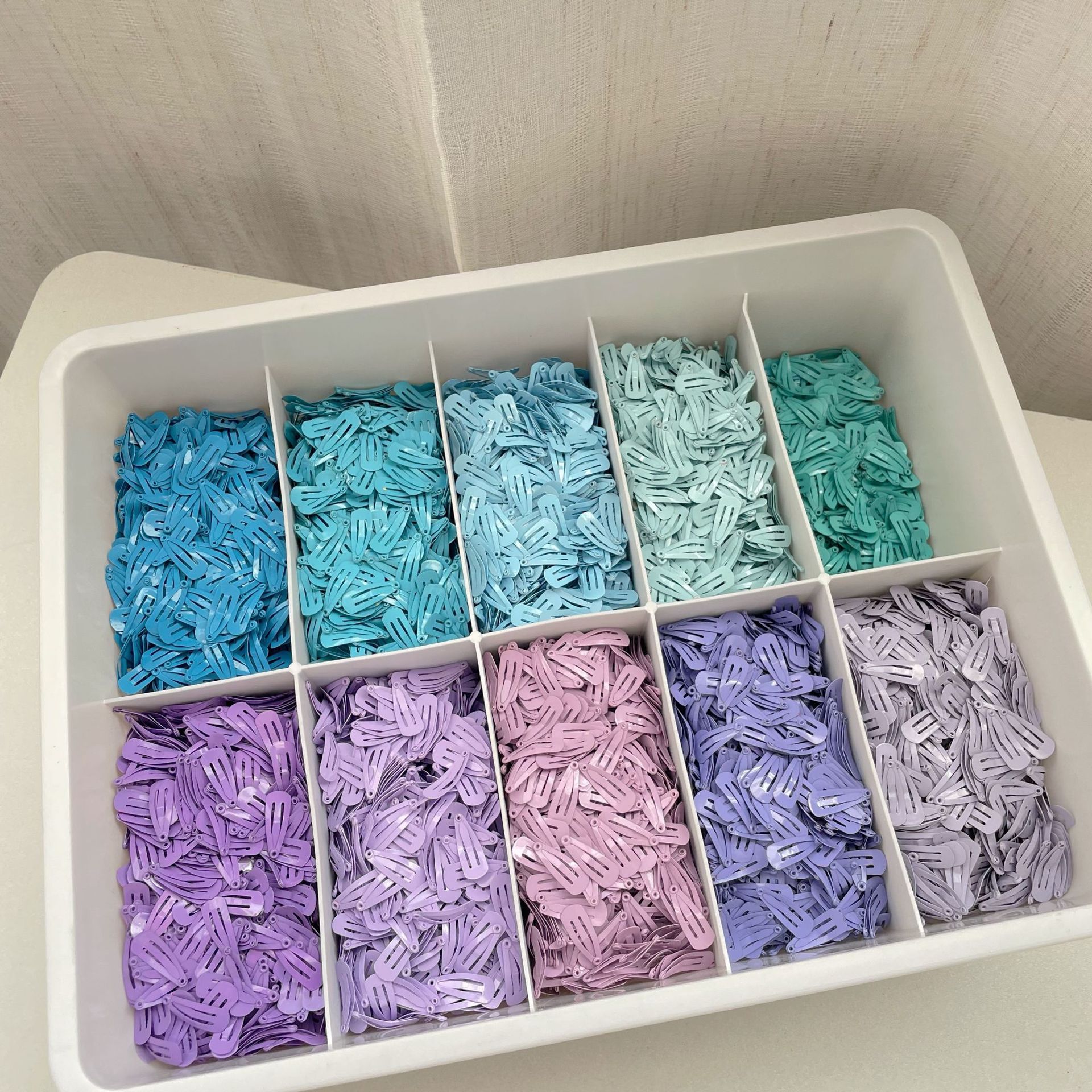 2cm colorful painted mini bb clip, water drop clip, small cloth ob11bjd, baby hair clip, pet hair clip pic 7