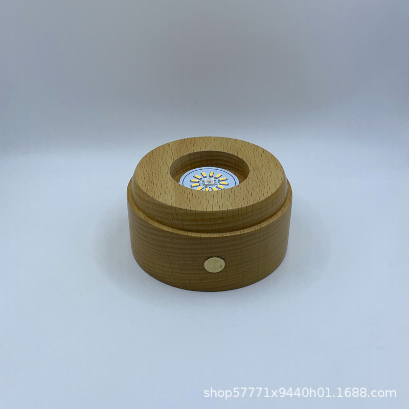 实木底座充电小夜灯创意水晶玻璃球装饰氛围灯闺蜜送女生生日礼物详情5